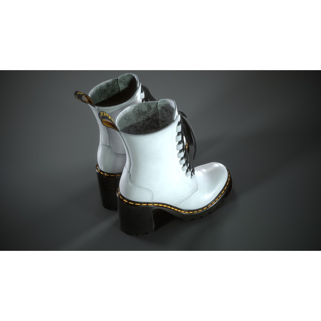Dr Martens Chesney 3D Model – Low Poly Game-Ready Footwear, FBX/OBJ - View 22