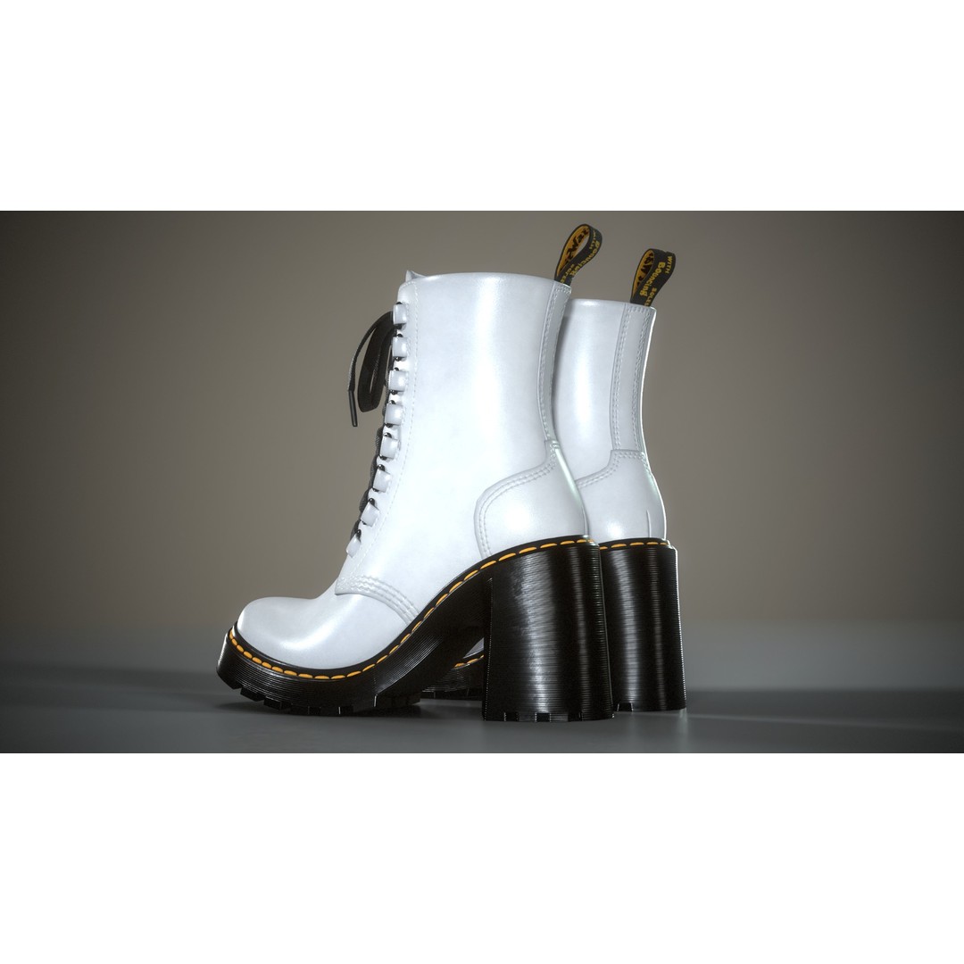 Dr Martens Chesney 3D Model – Low Poly Game-Ready Footwear, FBX/OBJ - View 23