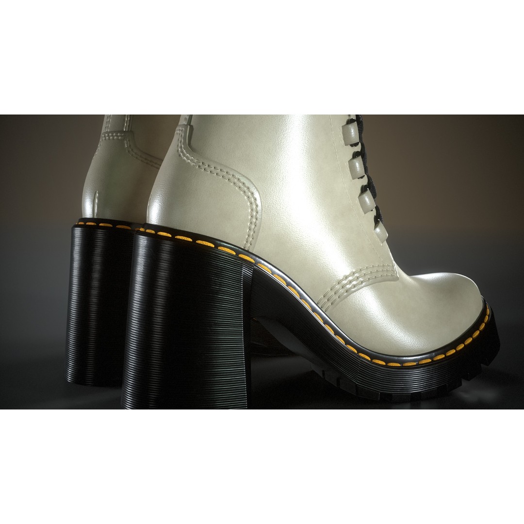 Dr Martens Chesney 3D Model – Low Poly Game-Ready Footwear, FBX/OBJ - View 9