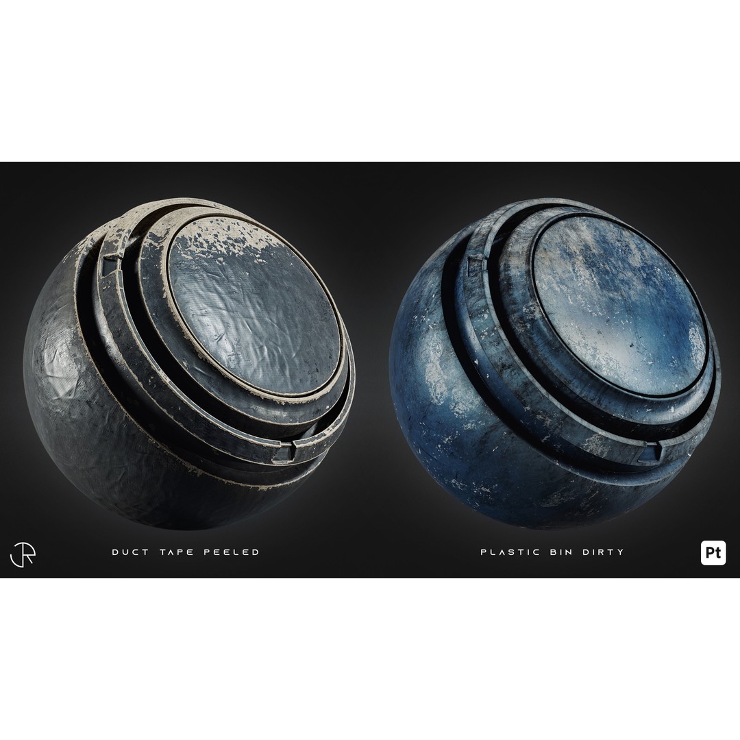 Post Apocalyptic Smart Materials 3D Model – Customizable Textures, PBR - View 10