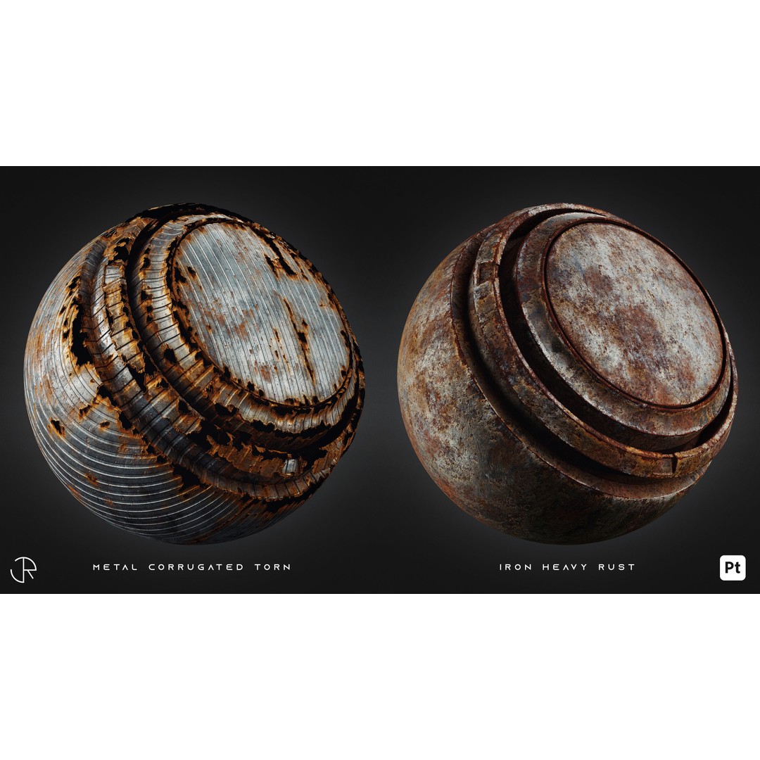 Post Apocalyptic Smart Materials 3D Model – Customizable Textures, PBR - View 11