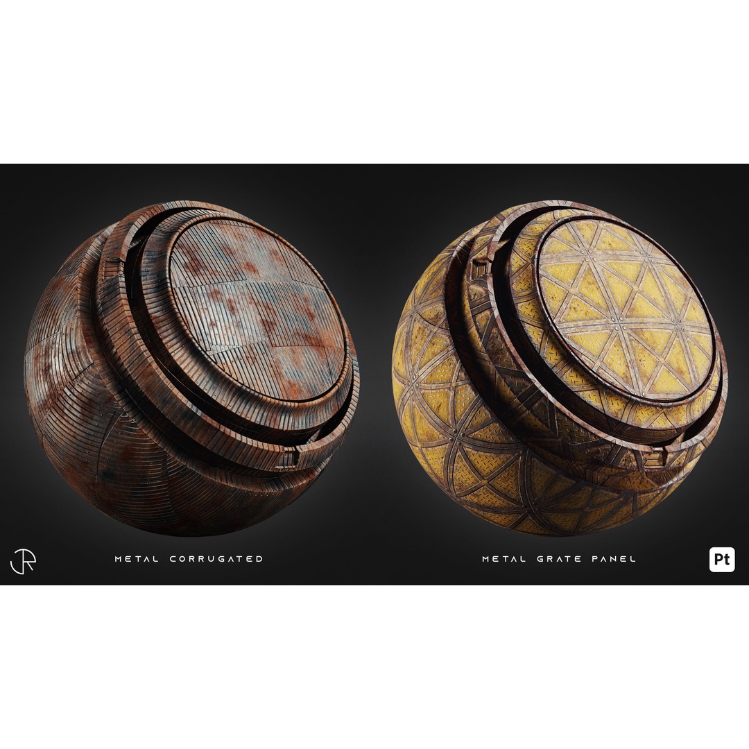 Post Apocalyptic Smart Materials 3D Model – Customizable Textures, PBR - View 12