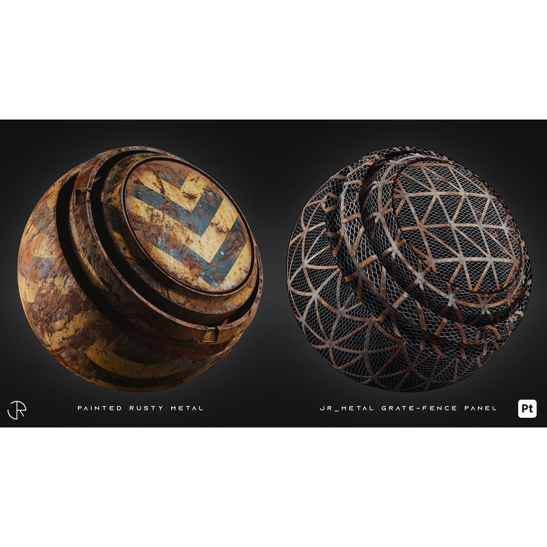 Post Apocalyptic Smart Materials 3D Model – Customizable Textures, PBR - View 13