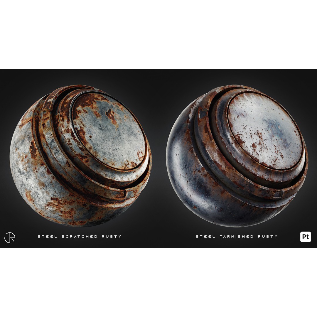 Post Apocalyptic Smart Materials 3D Model – Customizable Textures, PBR - View 16