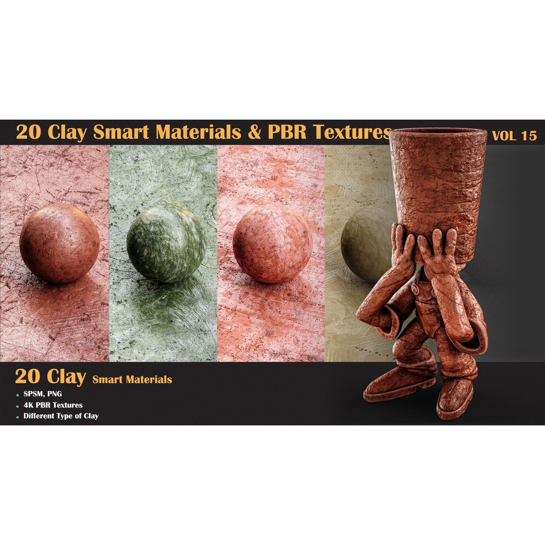 280 Smart Materials Bundle 3D Model – PBR Textures for Substance Painter - View 7
