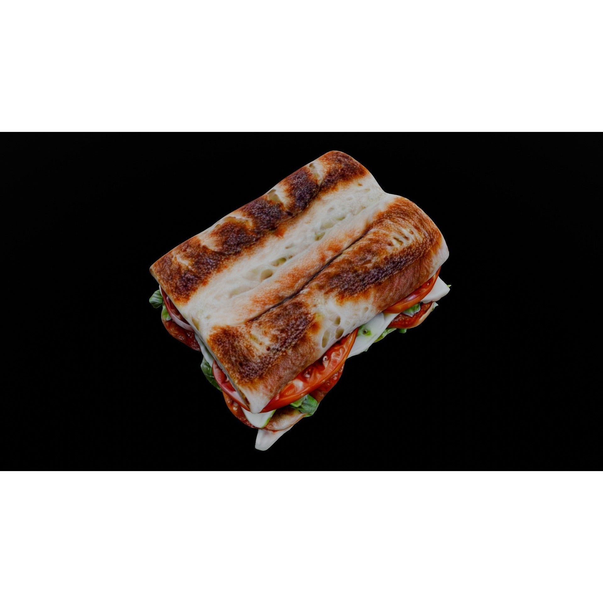 Sandwich - Low-Poly Game-Ready 3D Model - View 18