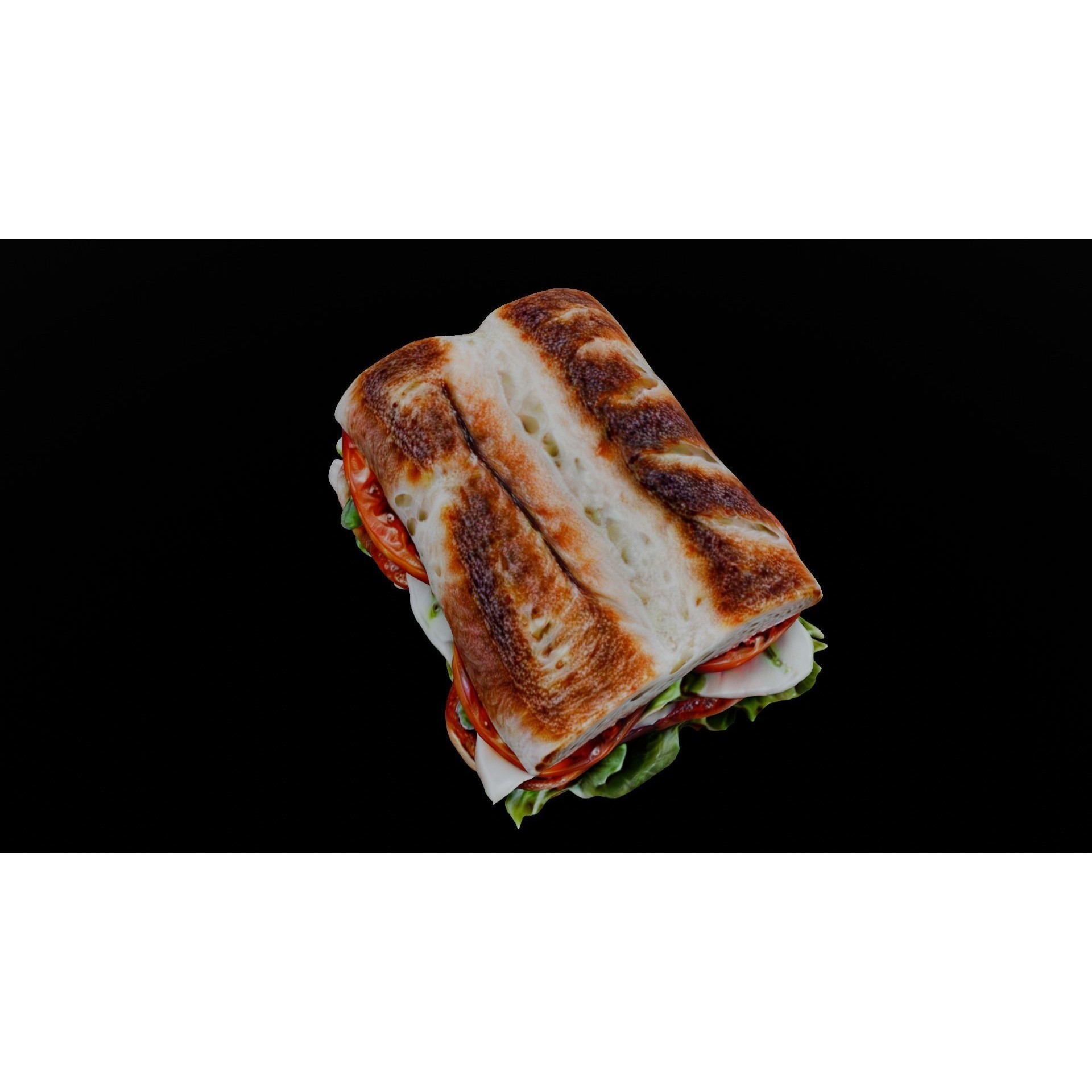 Sandwich - Low-Poly Game-Ready 3D Model - View 4