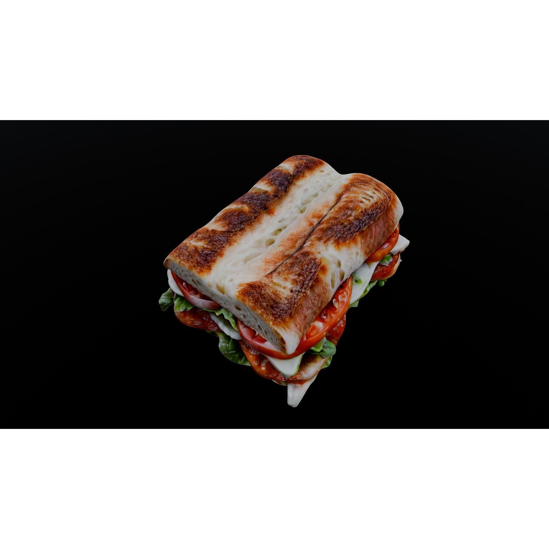 Sandwich - Low-Poly Game-Ready 3D Model - View 5