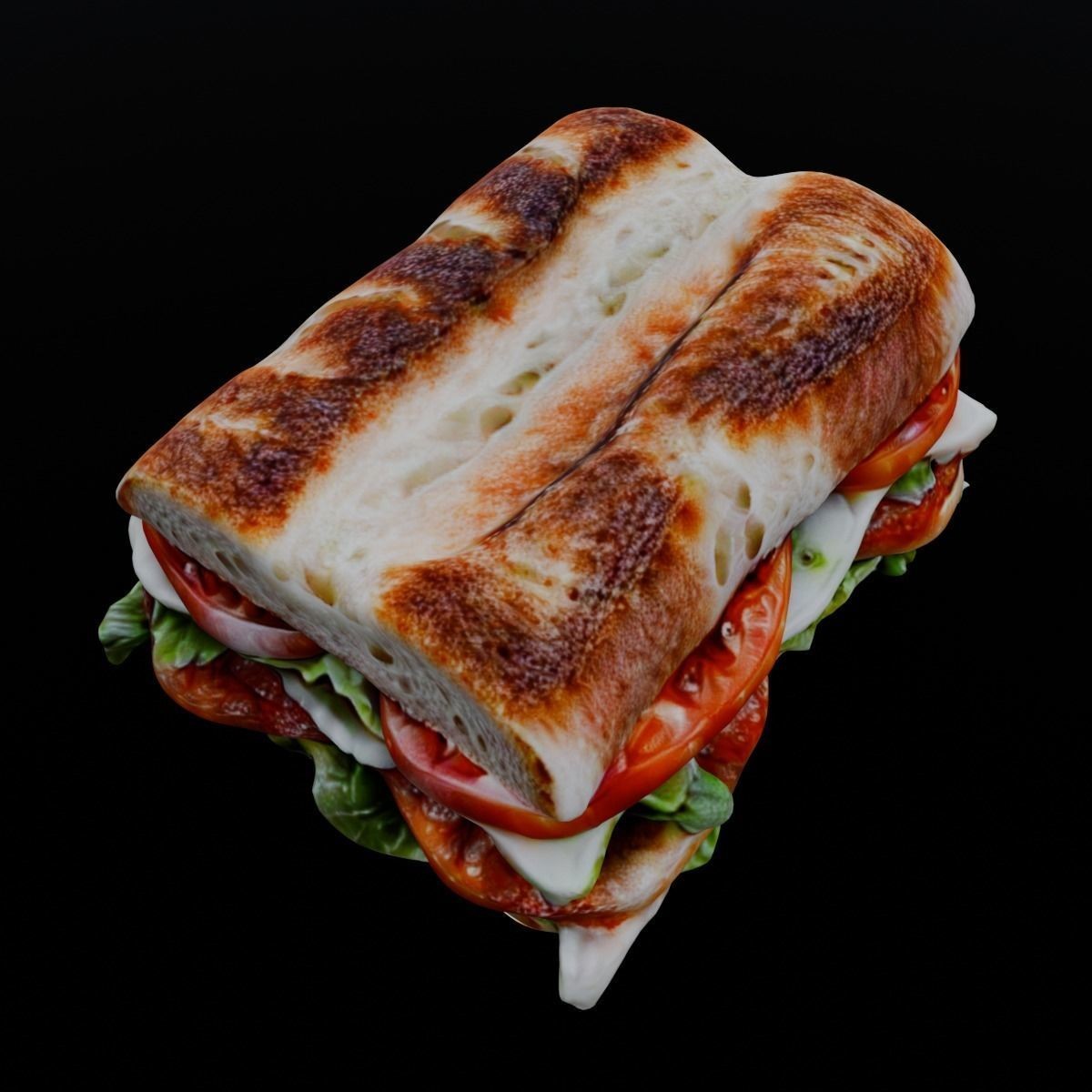 Sandwich - Low-Poly Game-Ready 3D Model - View 6