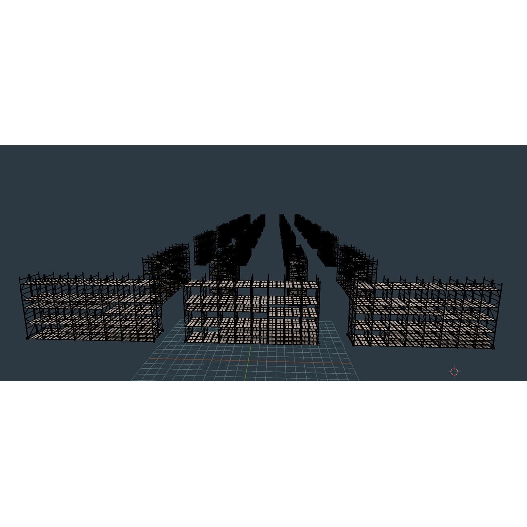 Warehouse Interior 3D Model – Low Poly Game Asset, FBX, OBJ, Blender