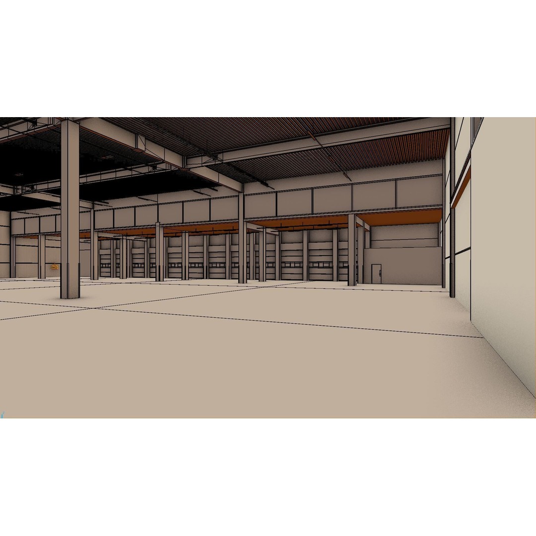 Warehouse Interior 3D Model – Low Poly Game Asset, FBX, OBJ, Blender - View 10