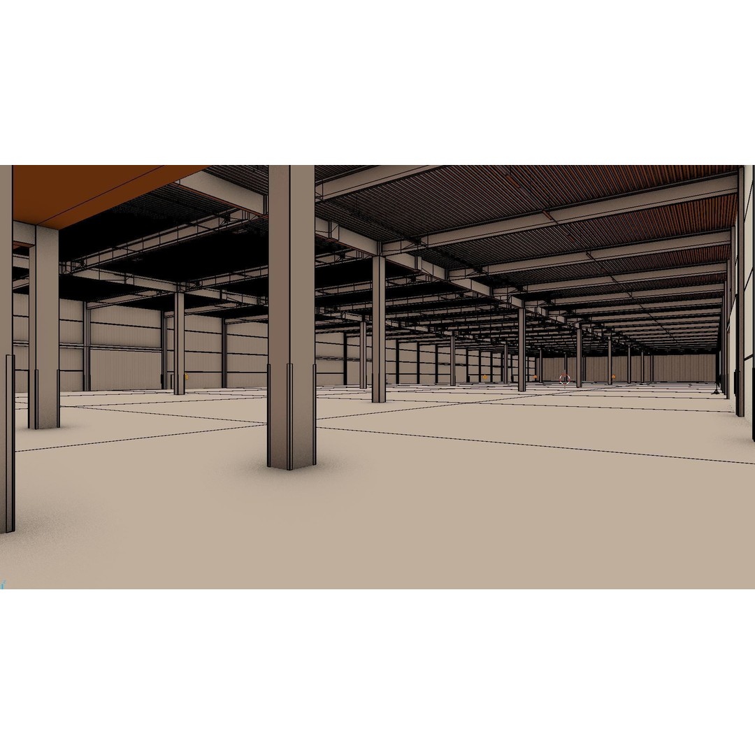 Warehouse Interior 3D Model – Low Poly Game Asset, FBX, OBJ, Blender - View 11