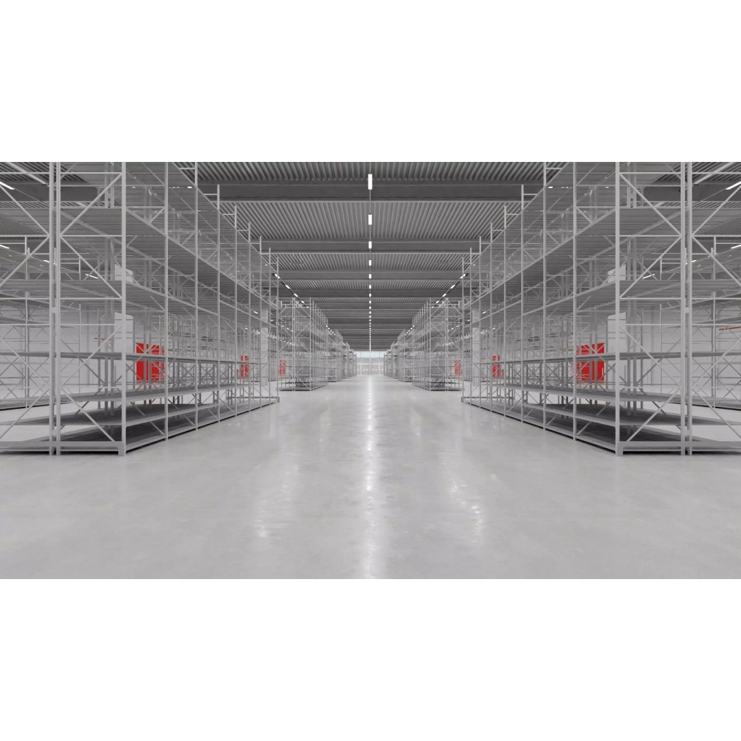 Warehouse Interior 3D Model – Low Poly Game Asset, FBX, OBJ, Blender - View 2