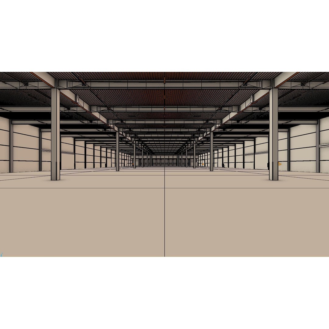 Warehouse Interior 3D Model – Low Poly Game Asset, FBX, OBJ, Blender - View 7