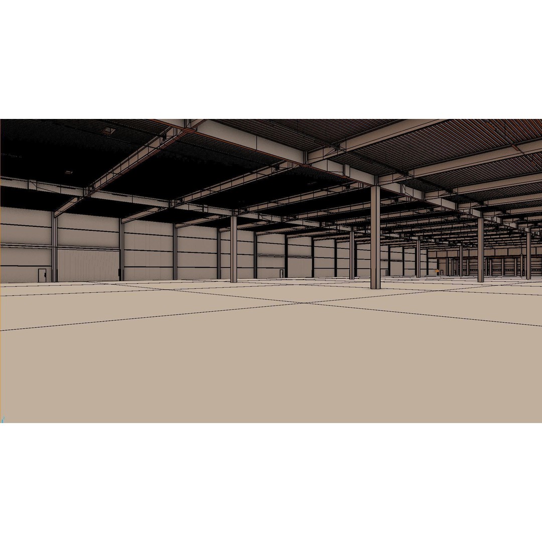 Warehouse Interior 3D Model – Low Poly Game Asset, FBX, OBJ, Blender - View 9