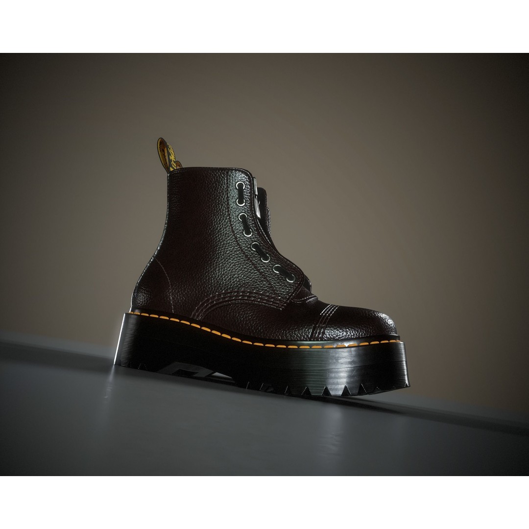 Dr. Martens Sinclair 3D Model – Low Poly Game Asset, FBX, PBR Textures - View 21