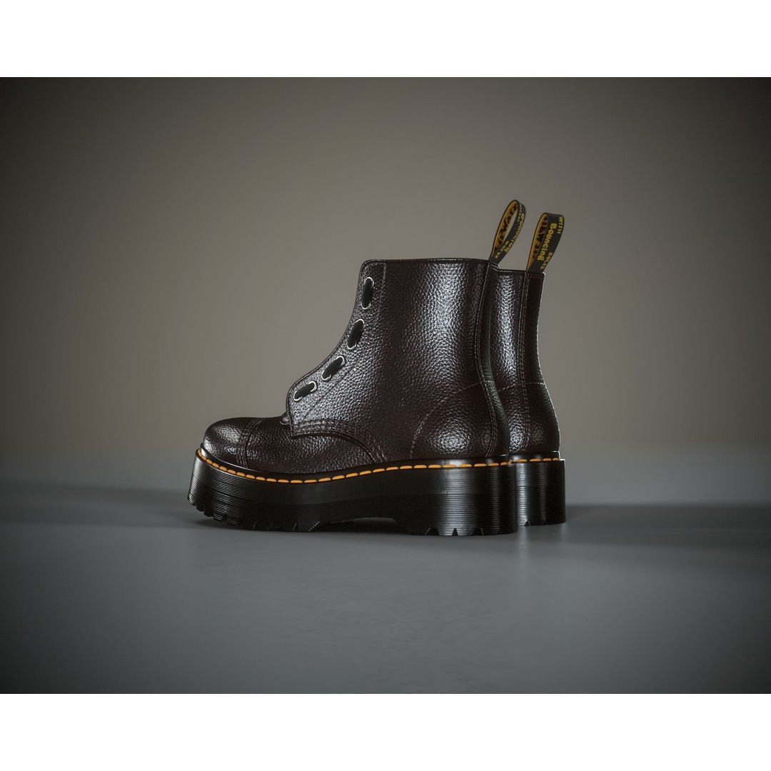Dr. Martens Sinclair 3D Model – Low Poly Game Asset, FBX, PBR Textures - View 23