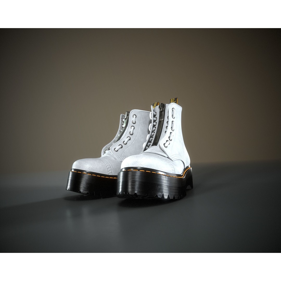 Dr. Martens Sinclair 3D Model – Low Poly Game Asset, FBX, PBR Textures - View 27