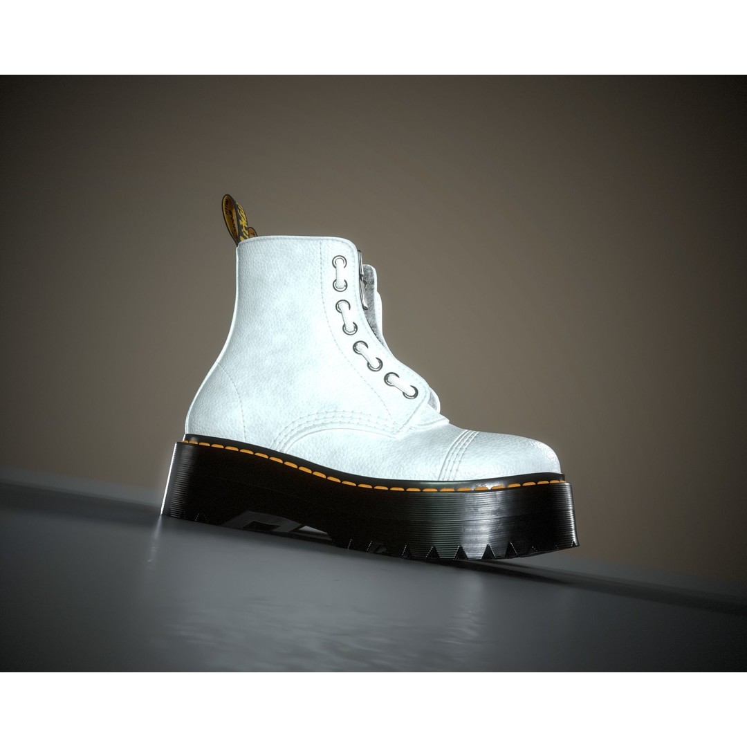 Dr. Martens Sinclair 3D Model – Low Poly Game Asset, FBX, PBR Textures - View 29