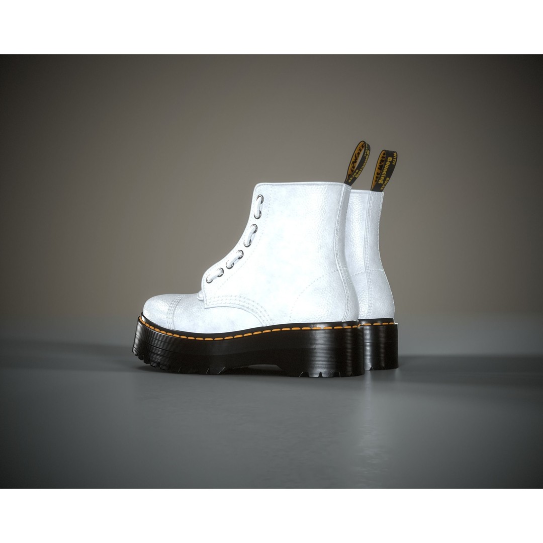 Dr. Martens Sinclair 3D Model – Low Poly Game Asset, FBX, PBR Textures - View 31