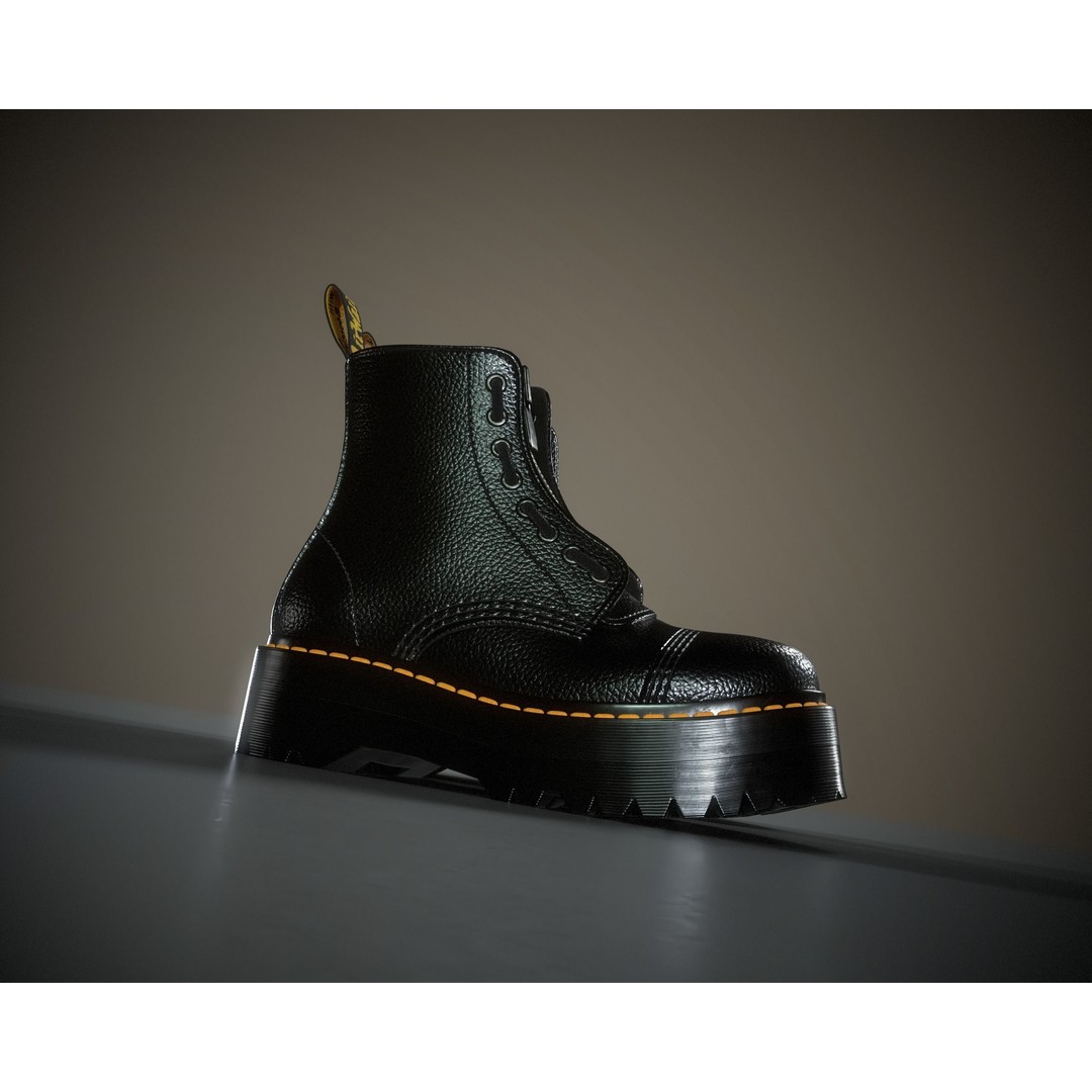 Dr. Martens Sinclair 3D Model – Low Poly Game Asset, FBX, PBR Textures - View 5