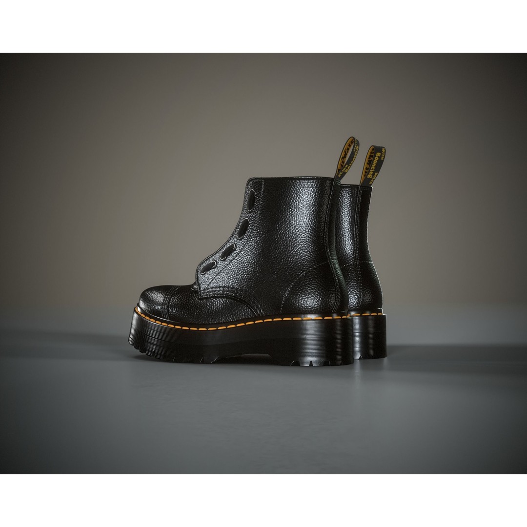 Dr. Martens Sinclair 3D Model – Low Poly Game Asset, FBX, PBR Textures - View 7