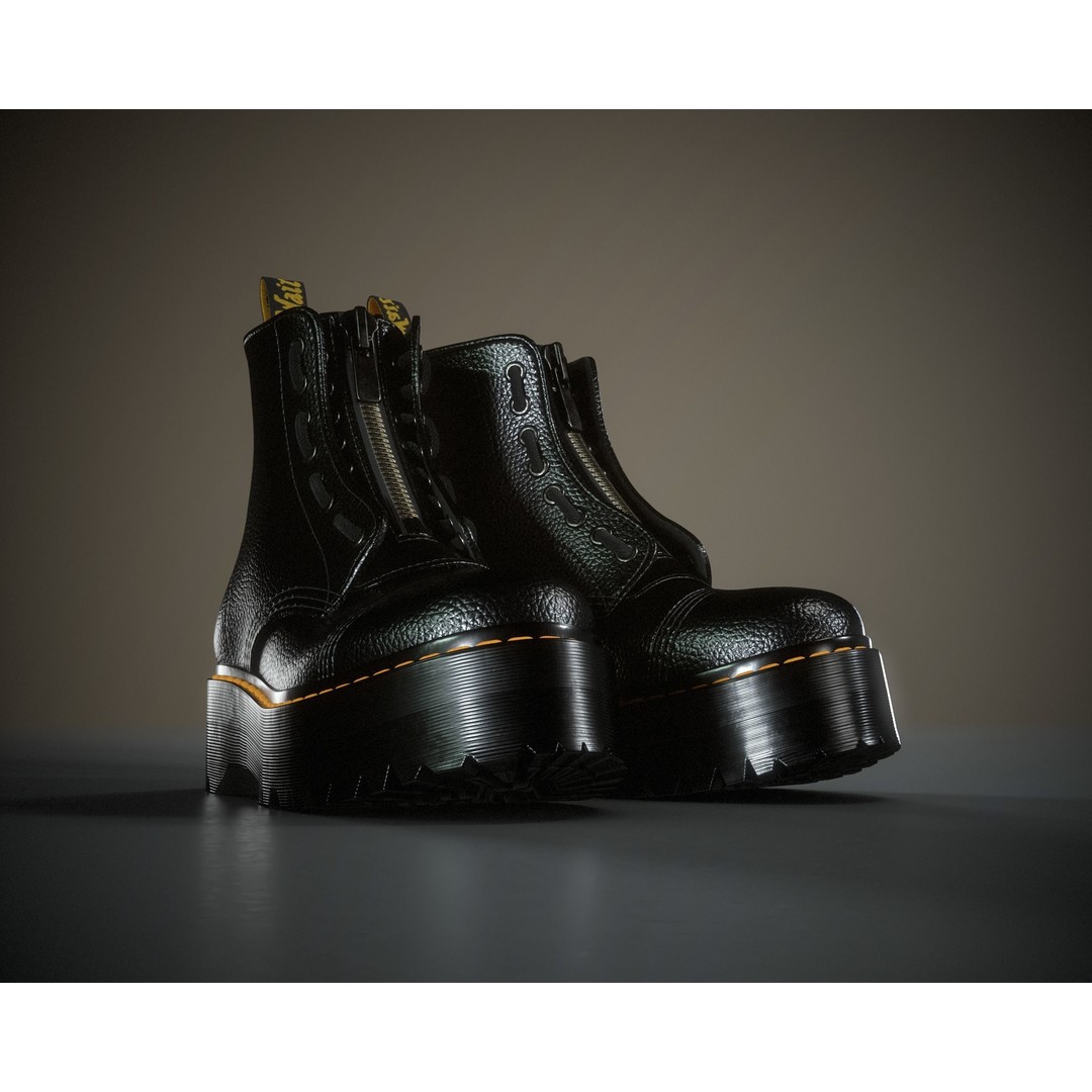 Dr. Martens Sinclair 3D Model – Low Poly Game Asset, FBX, PBR Textures - View 8