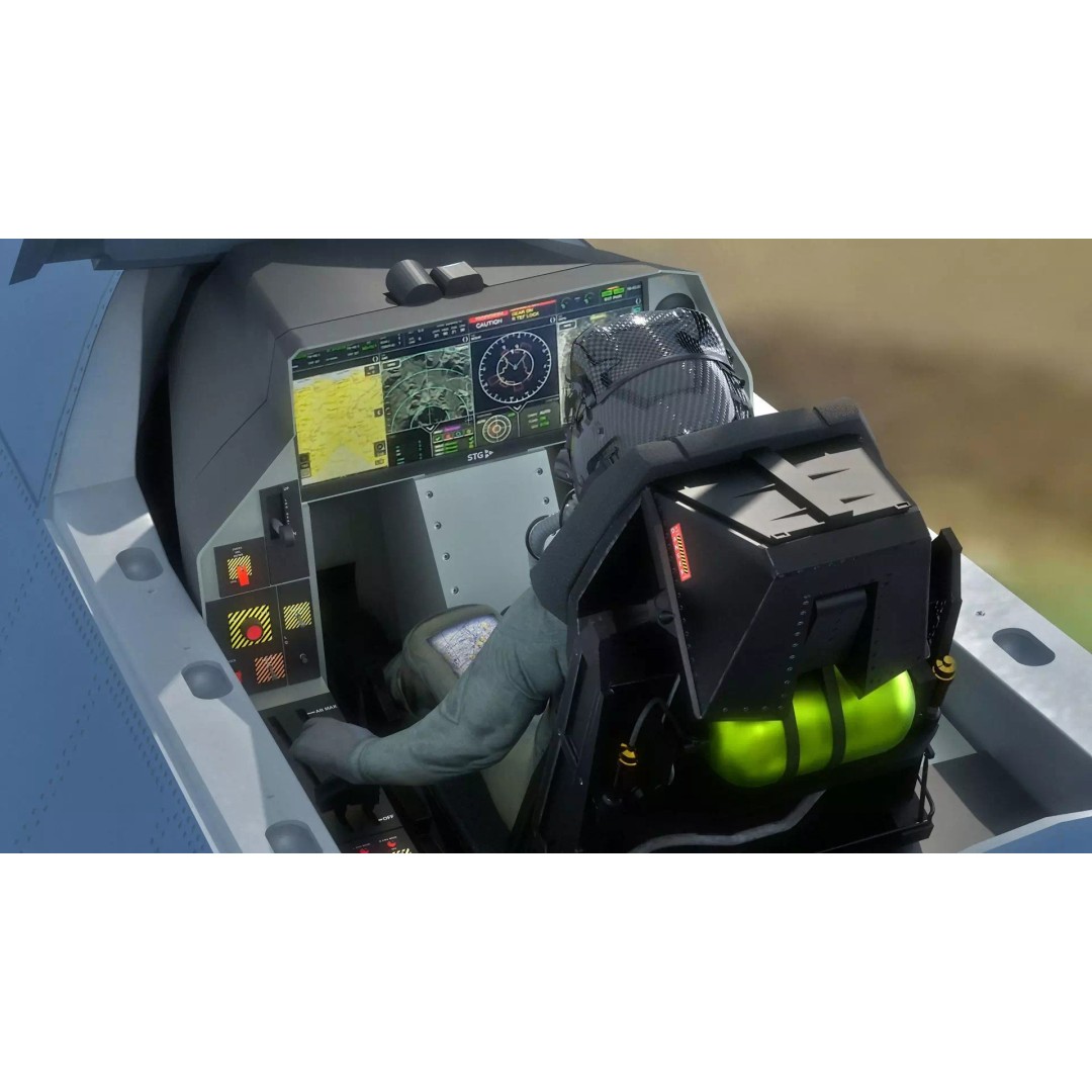 MMU Kaan P2 3D Model – Fully Rigged Low-Poly Aircraft, Blender - View 22