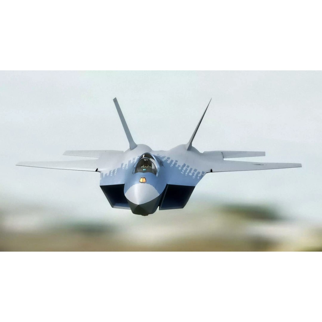 MMU Kaan P2 3D Model – Fully Rigged Low-Poly Aircraft, Blender - View 7