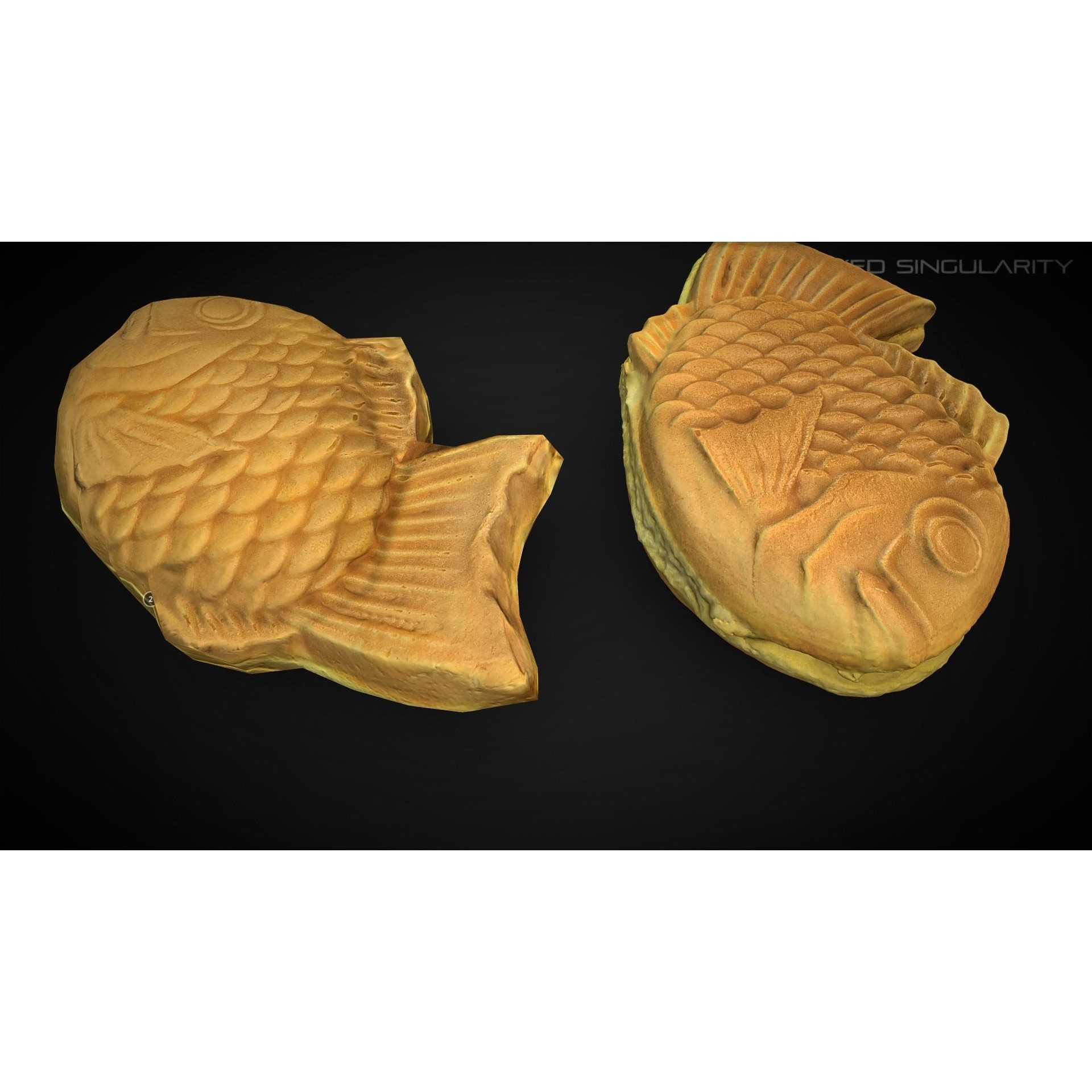 Fish Pie - Low-Poly Game-Ready 3D Model - View 7