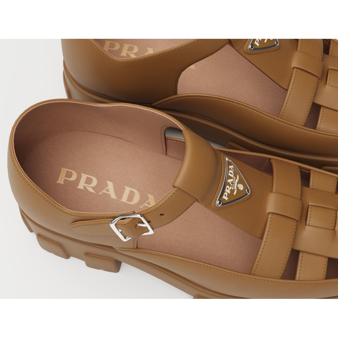 Chunky Sandals 3D Model – Low Poly Game Ready Footwear, FBX, OBJ - View 4