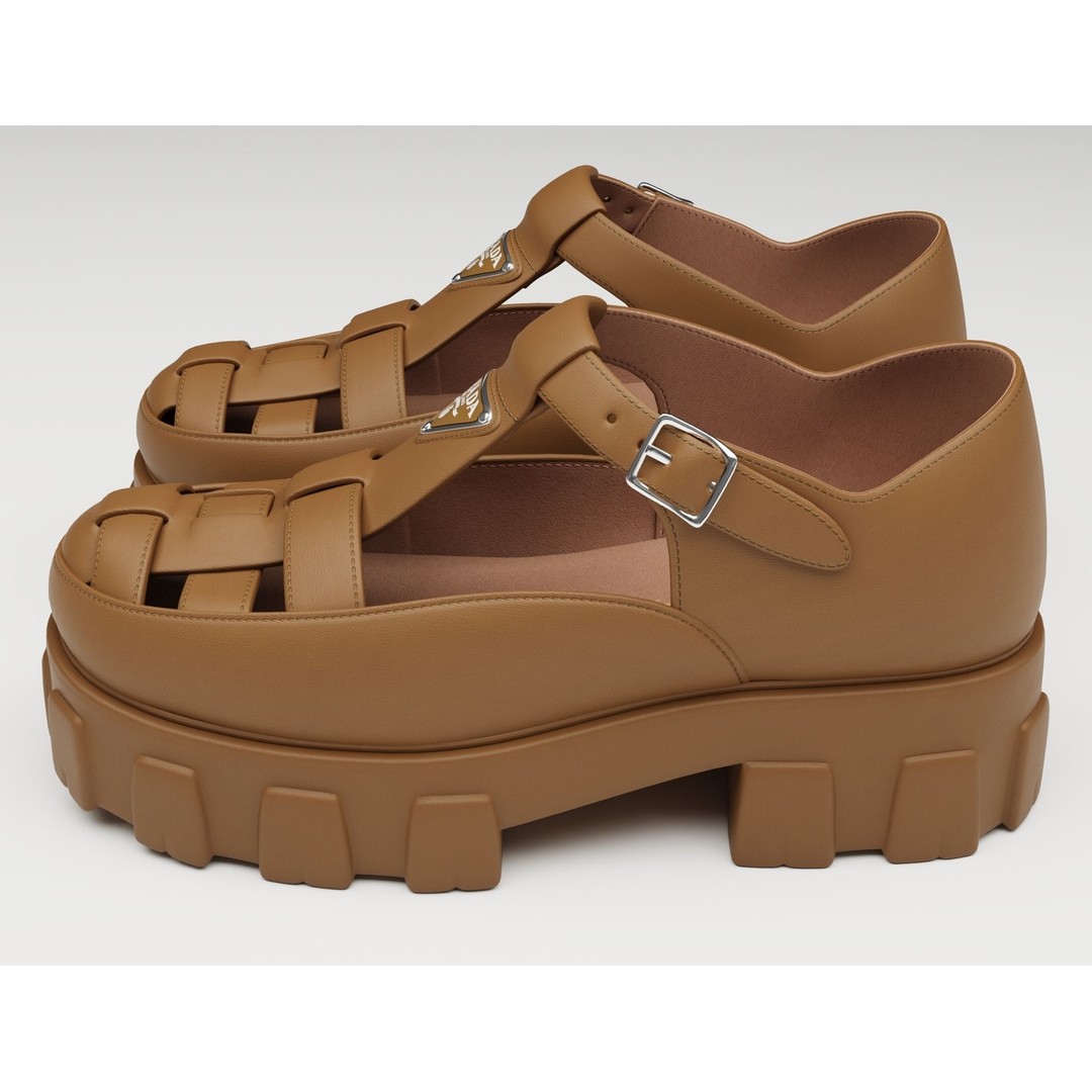 Chunky Sandals 3D Model – Low Poly Game Ready Footwear, FBX, OBJ - View 7