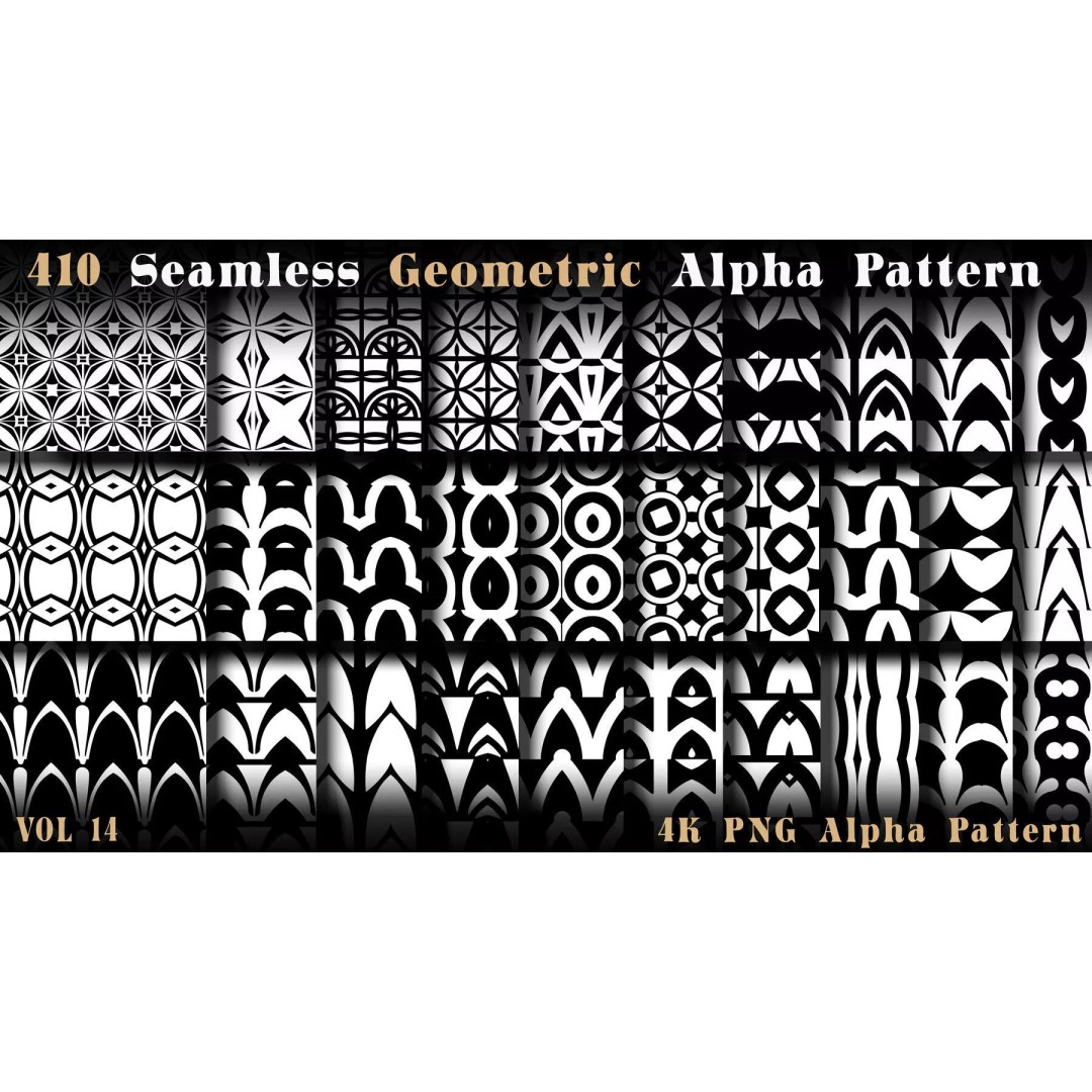 Ornamental Seamless 2D and 3D Alpha Pattern Texture – High-Quality PBR Assets - View 19