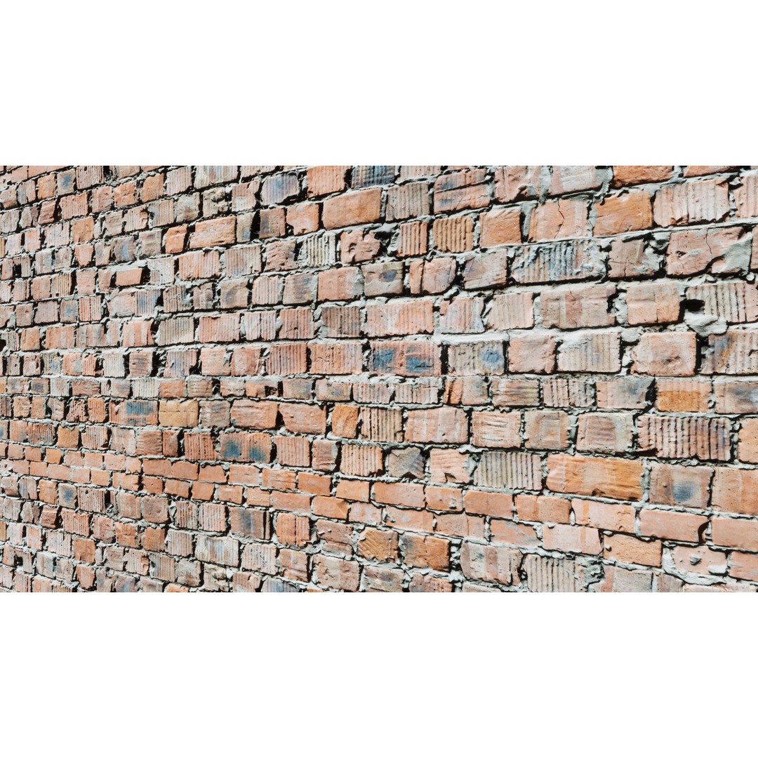 Damaged Brick Walls 3D Model – Low Poly PBR Materials, FBX - View 14