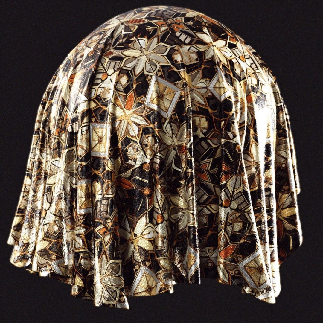 Ancient Fabric Material 3D Model – 60 Textures in .SBSAR Format - View 10