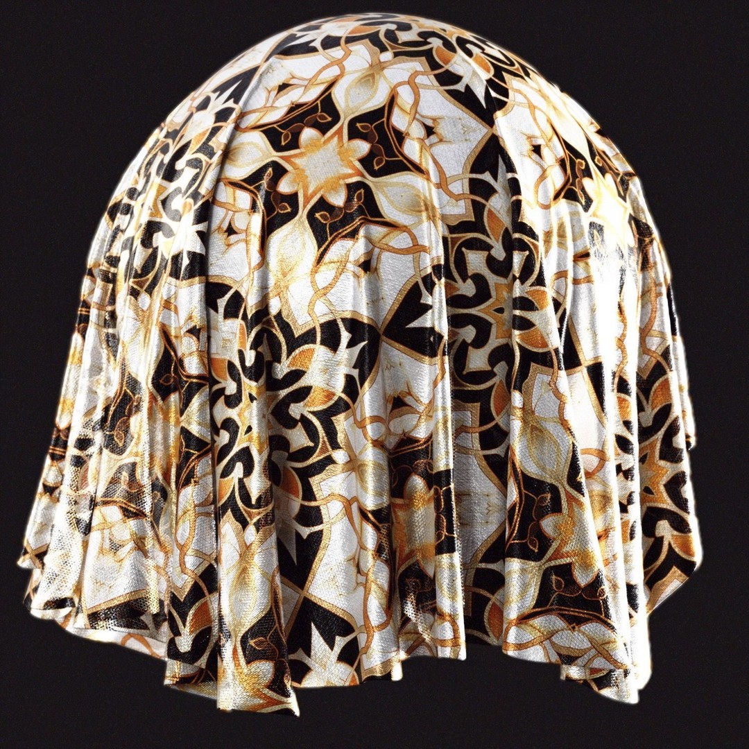 Ancient Fabric Material 3D Model – 60 Textures in .SBSAR Format - View 11