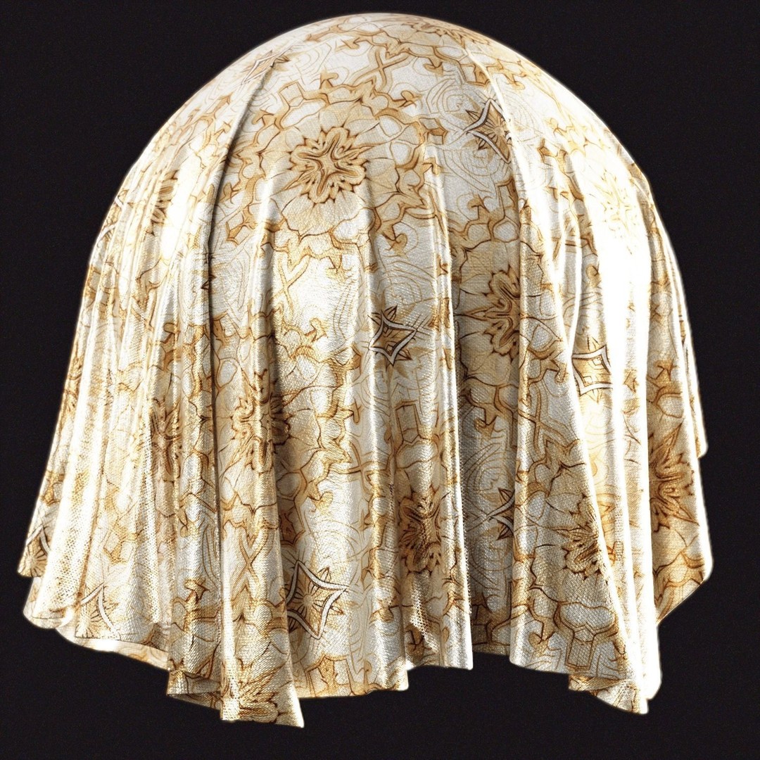 Ancient Fabric Material 3D Model – 60 Textures in .SBSAR Format - View 13