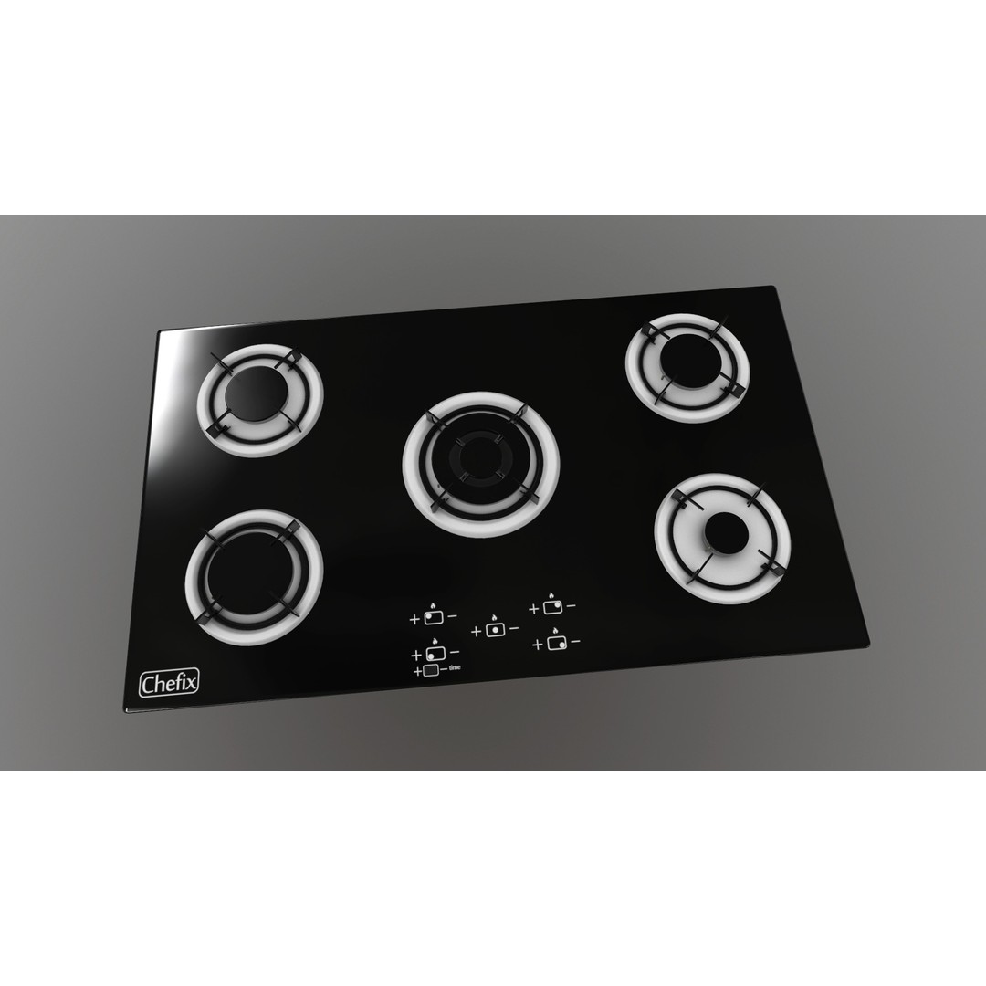 Realistic Cooktop 3D Model – Low Poly PBR Kitchen Appliance, FBX - View 15