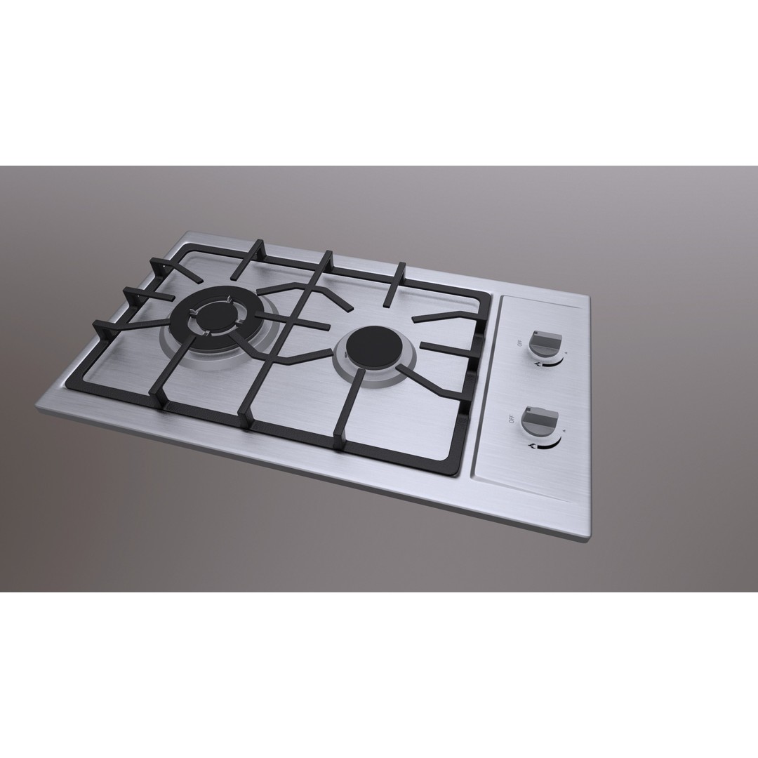 Realistic Cooktop 3D Model – Low Poly PBR Kitchen Appliance, FBX - View 4