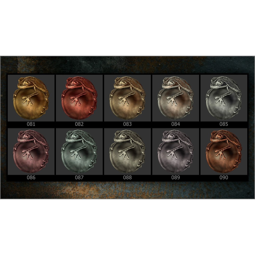 Metals Matcaps 3D Model – Diverse Metallic Textures for ZBrush - View 13