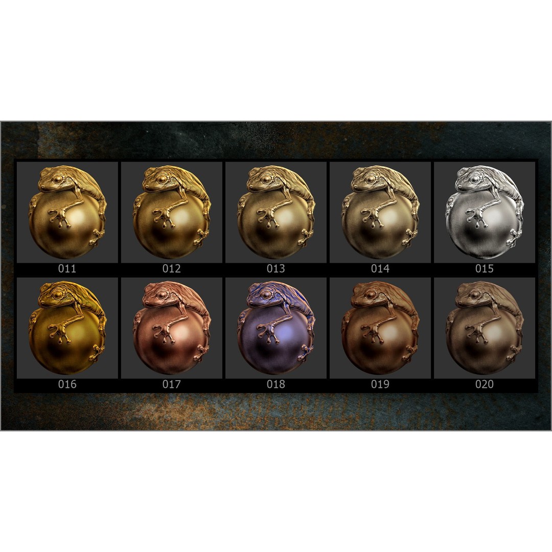 Metals Matcaps 3D Model – Diverse Metallic Textures for ZBrush - View 6