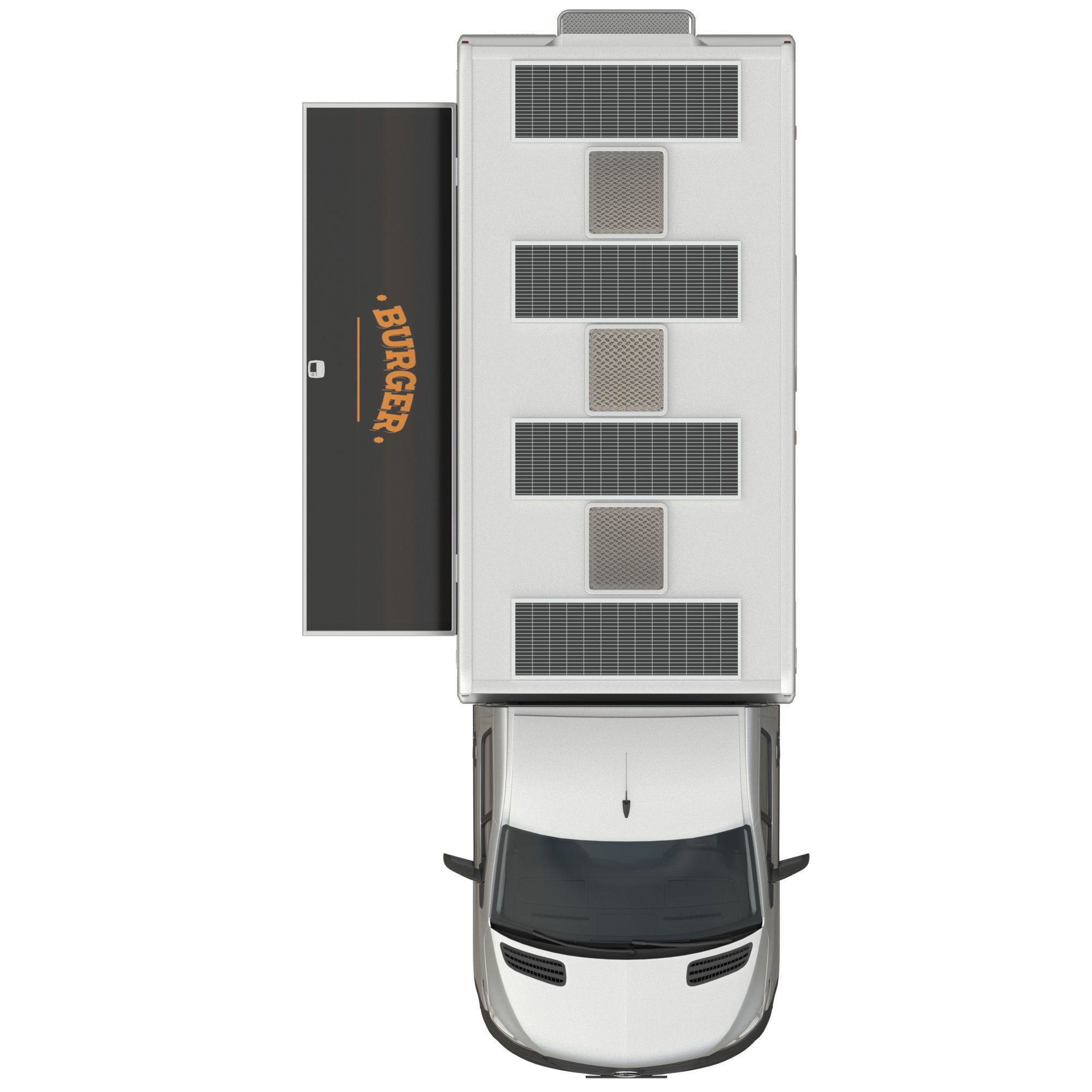 Sprinter Food Truck - Game-Ready 3D Model - View 13