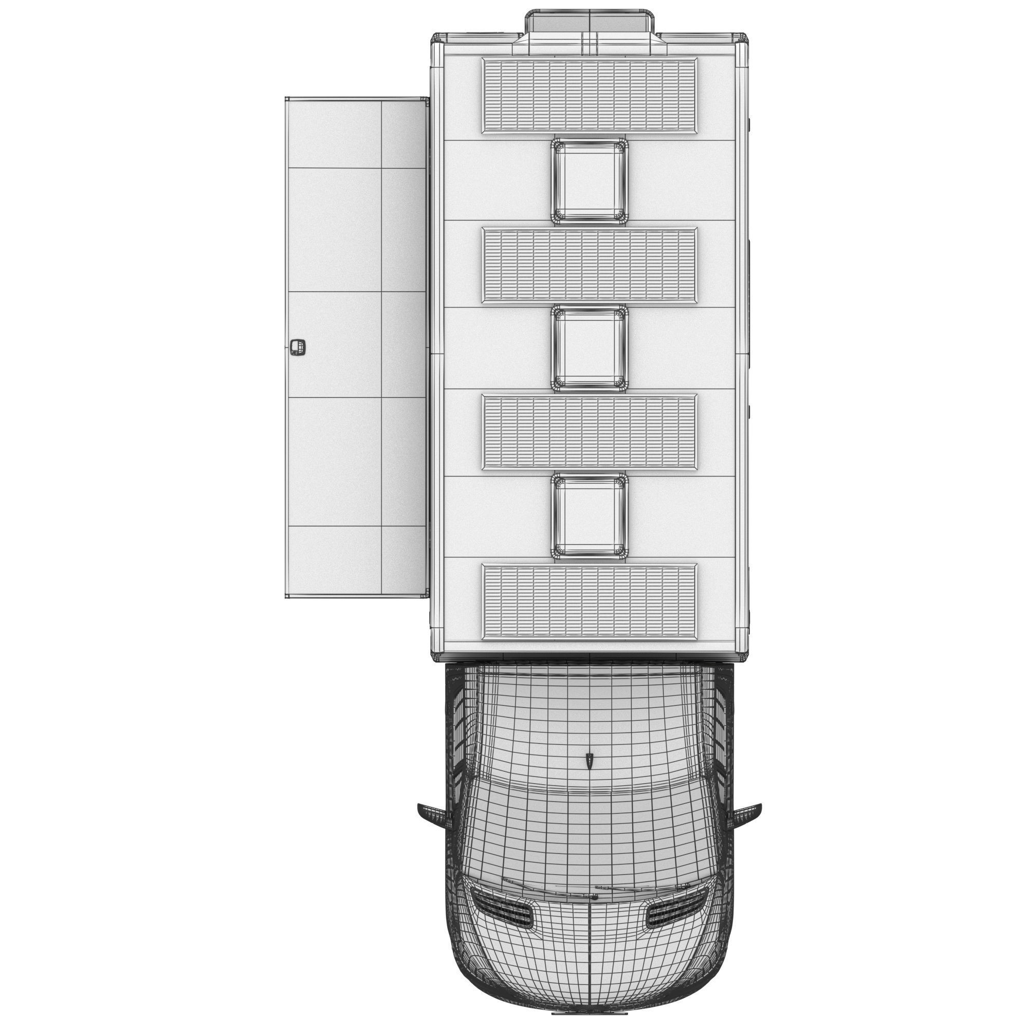Sprinter Food Truck - Game-Ready 3D Model - View 22