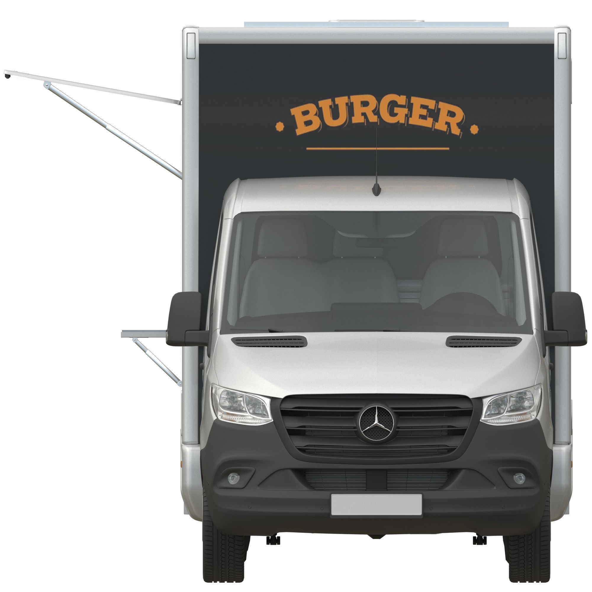Sprinter Food Truck - Game-Ready 3D Model - View 9
