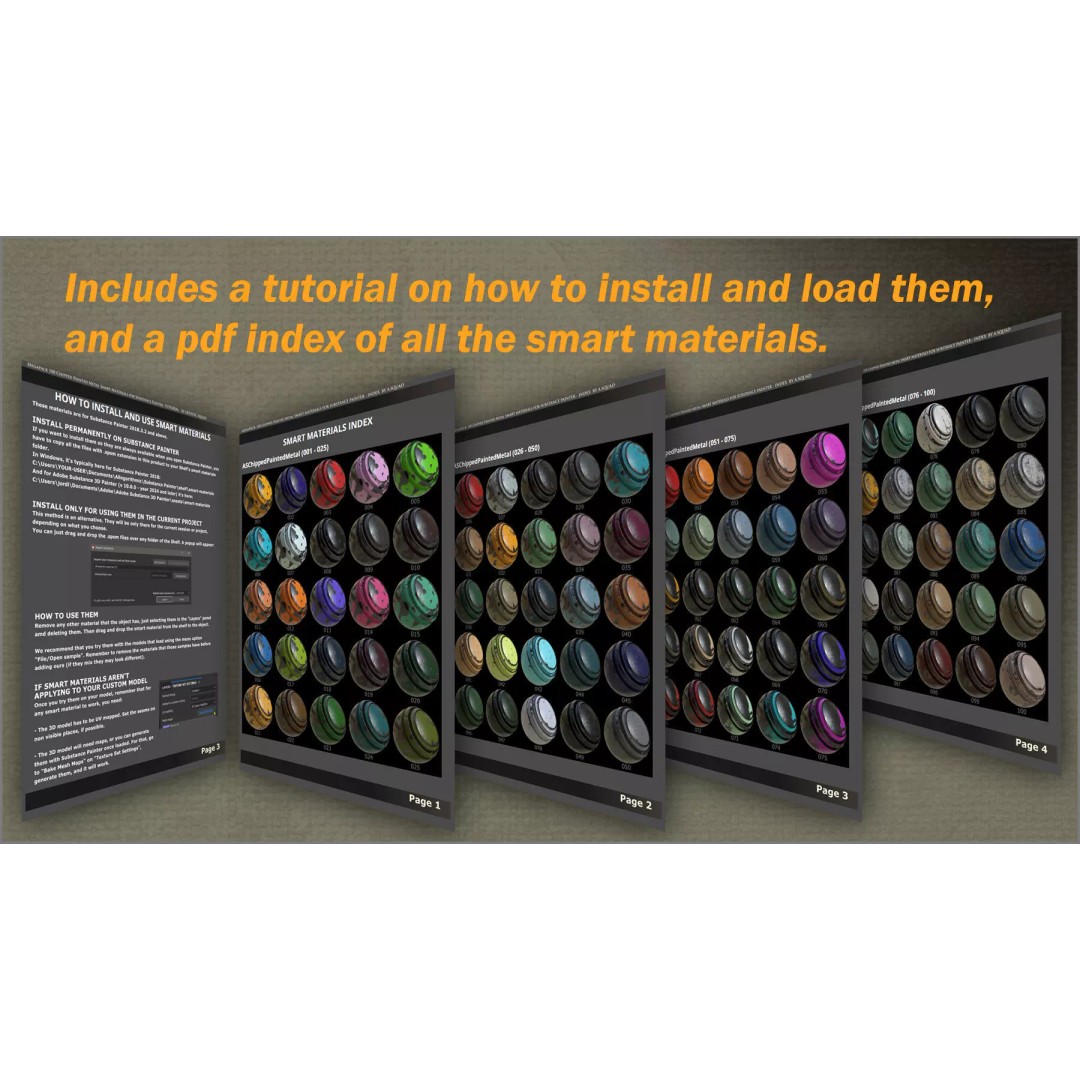 Chipped Metal Smart Materials 3D Model – 100 Textures for Substance Painter - View 15