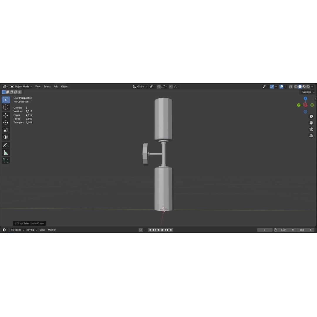 Ayaka Steel Wall Sconce 3D Model – Low Poly PBR Lighting Asset, FBX - View 19