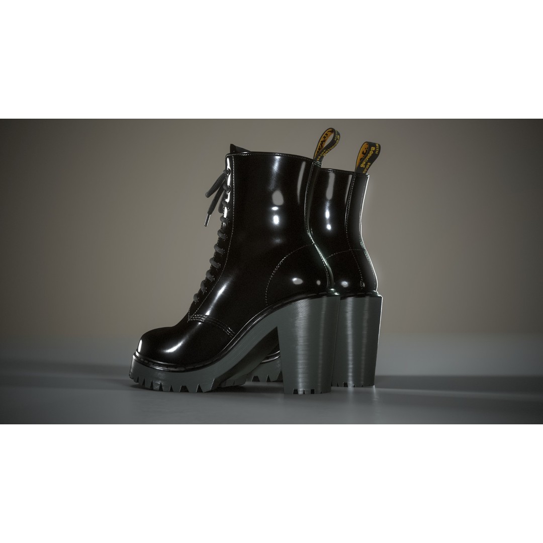 Dr. Martens Kendra 3D Model – Low Poly Game Ready Shoe, FBX - View 16