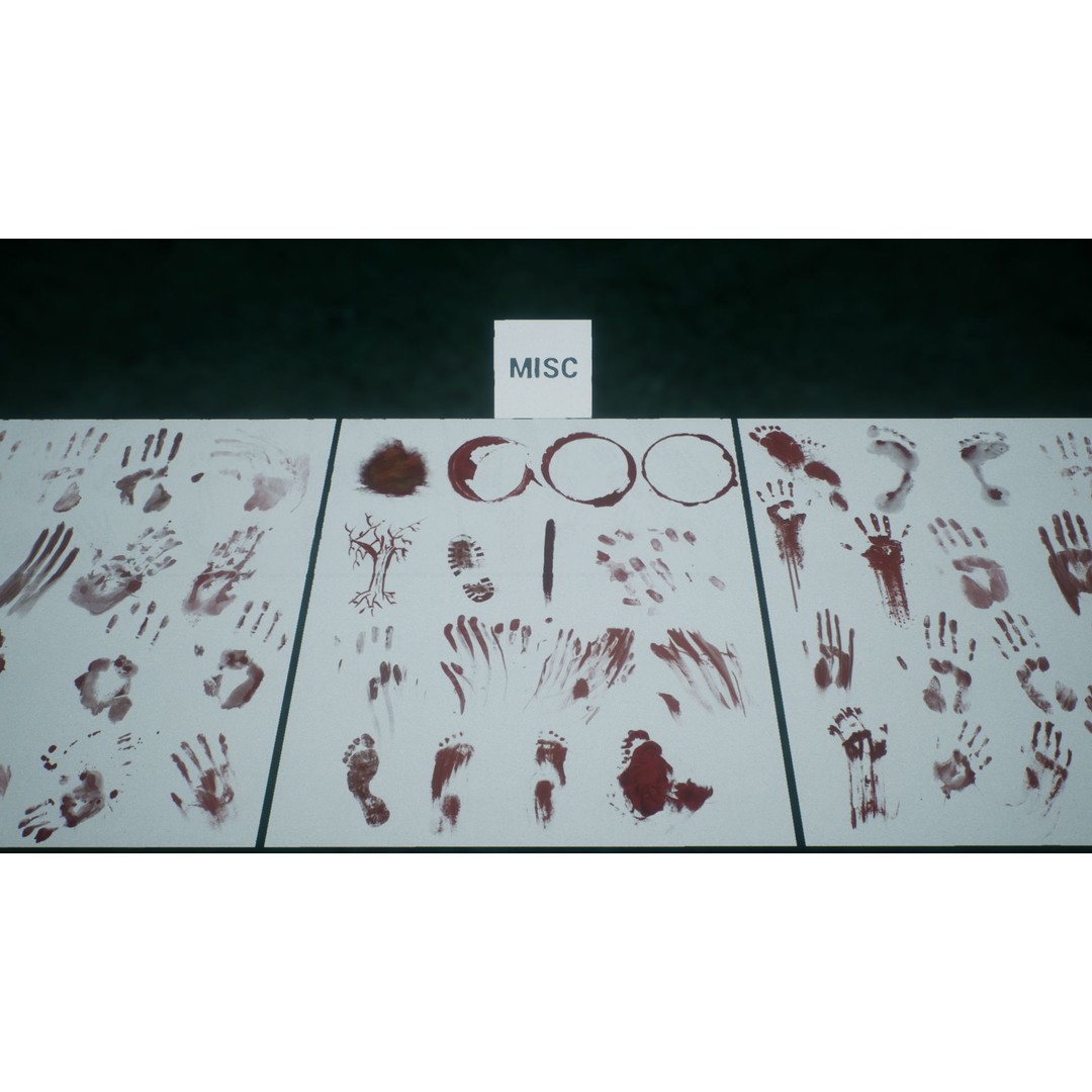 Blood Texture 3D Model – Horror Decal Collection, PNG Textures - View 12