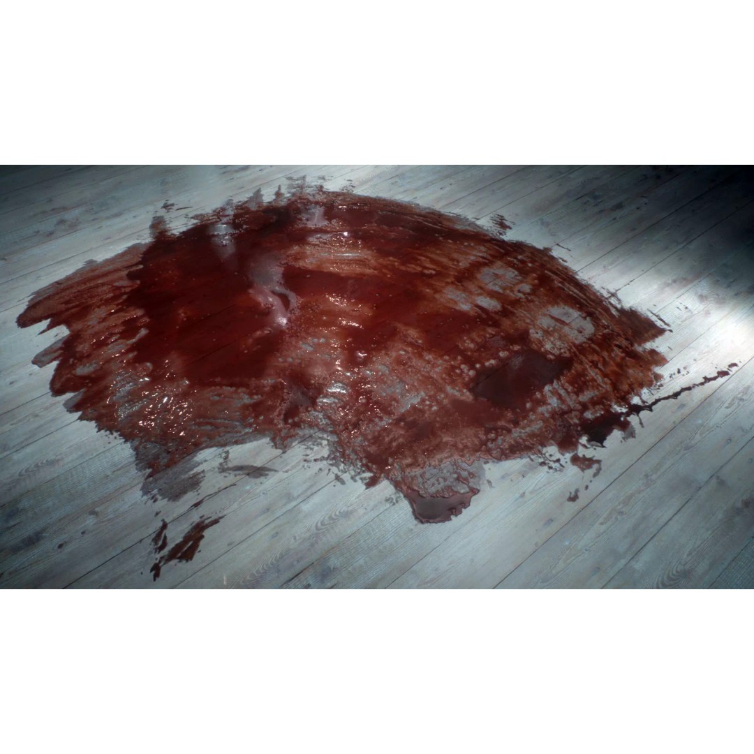 Blood Texture 3D Model – Horror Decal Collection, PNG Textures - View 2