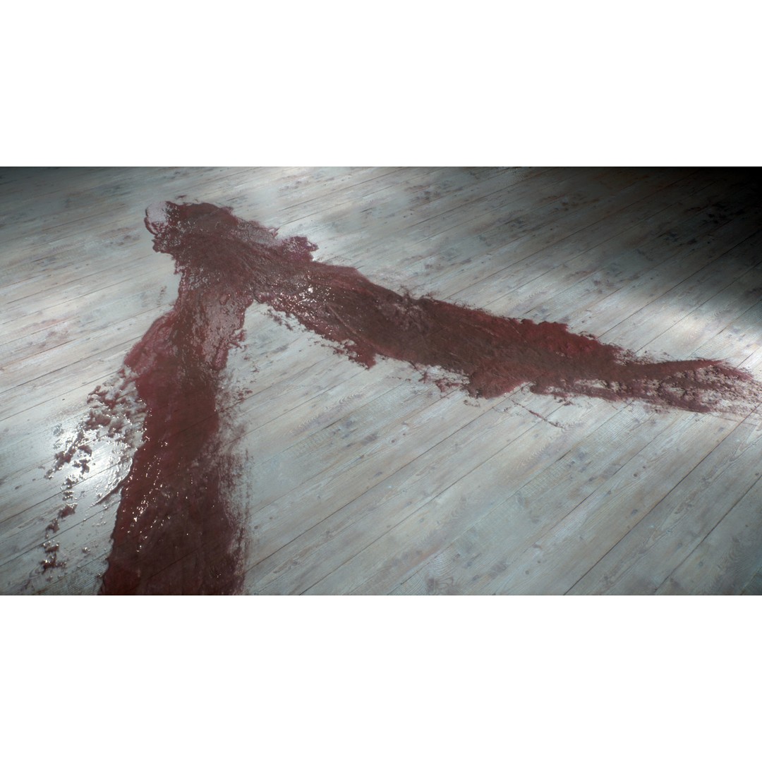 Blood Texture 3D Model – Horror Decal Collection, PNG Textures - View 4